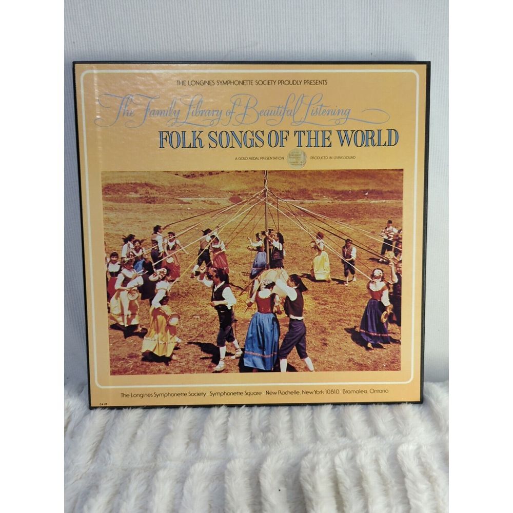 The Family Library Of Beautiful Listening "Folk Songs Of The World" LP 33 RPM...